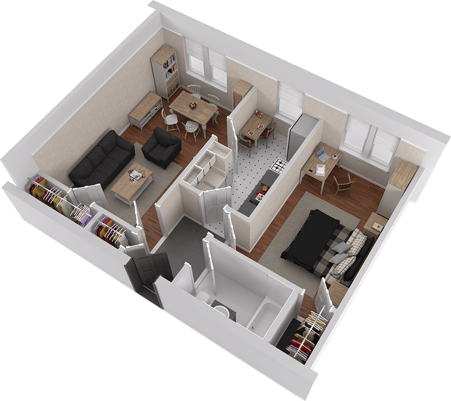 Howe 1&#215;1 546 sqft A2