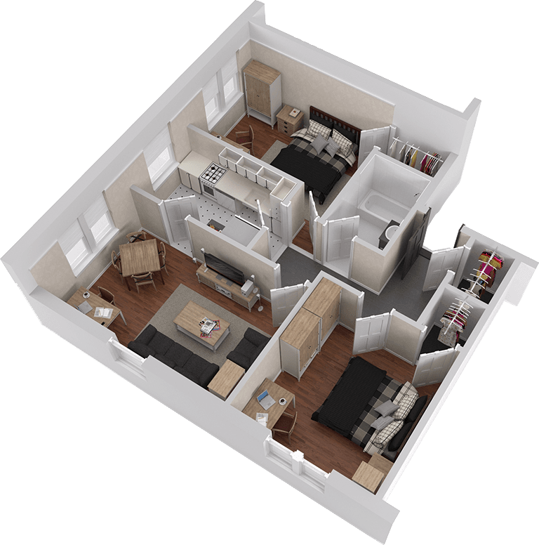 Howe 2&#215;1 730 sqft B2